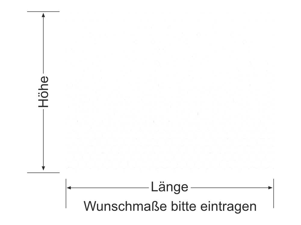Fensterfolie Kreisverlauf - Ansicht Farbauswahl