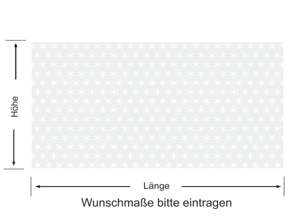 Sichtschutzfolie Lebensblume 10 | Druck Wunschfarbe