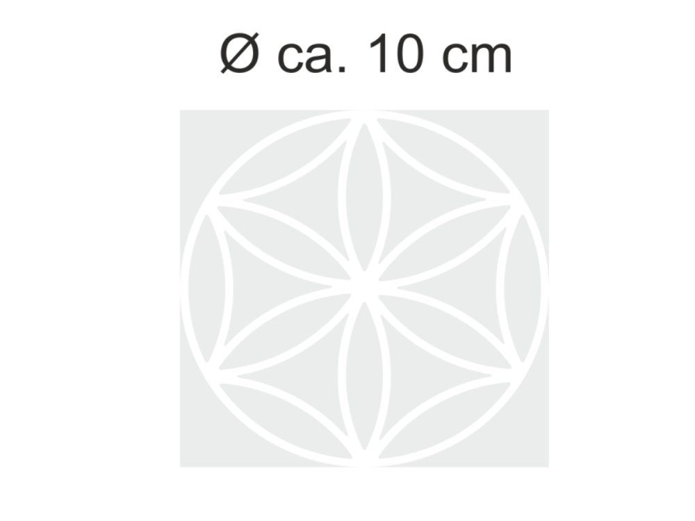 Sichtschutzfolie Lebensblume 10 | Druck Wunschfarbe