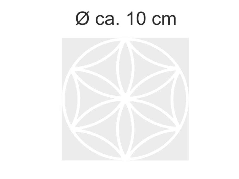 Sichtschutzfolie Lebensblume 10 | Druck Wunschfarbe