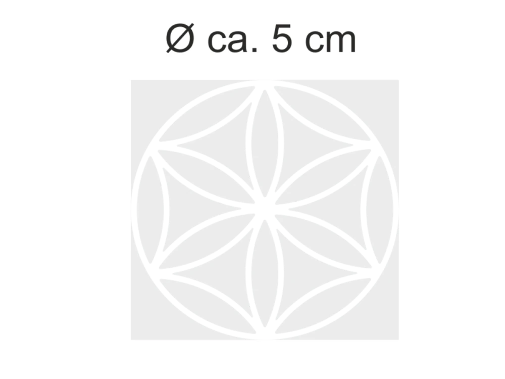 Sichtschutzfolie Lebensblume 5 | Druck Wunschfarbe