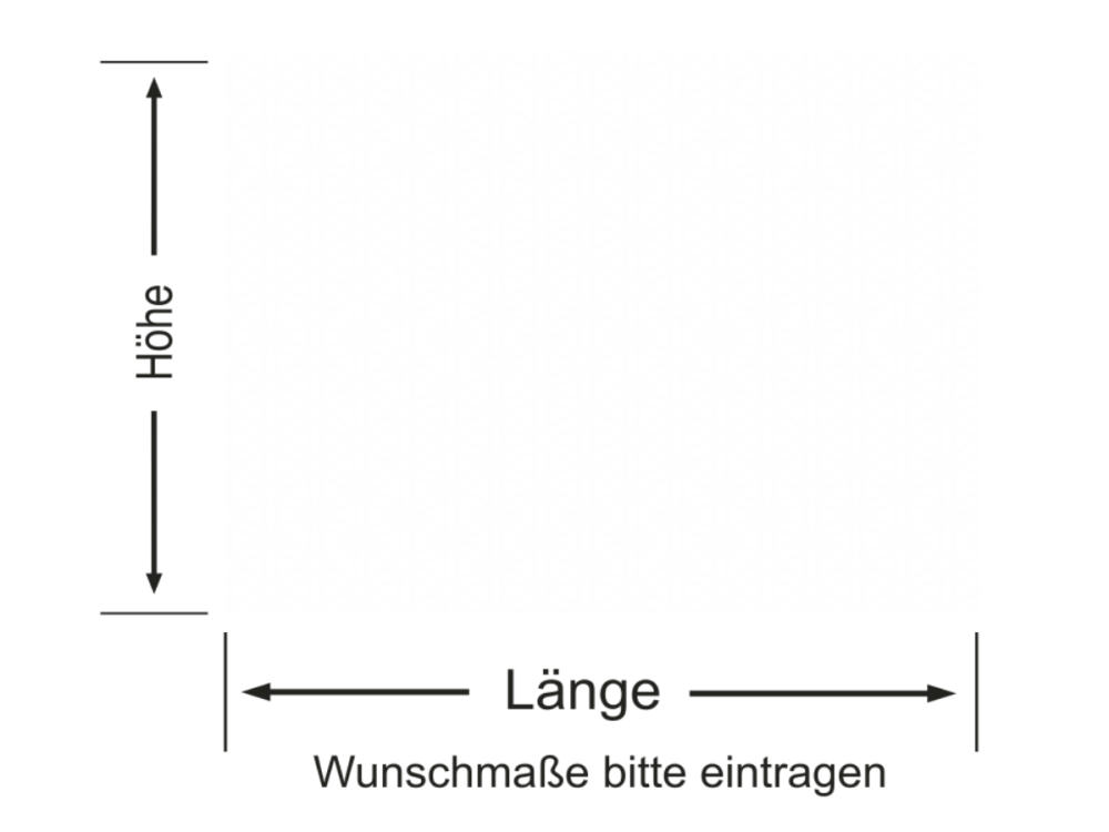 Sichtschutzfolie in Musselinglas Optik mit Lebensblume in 5 cm