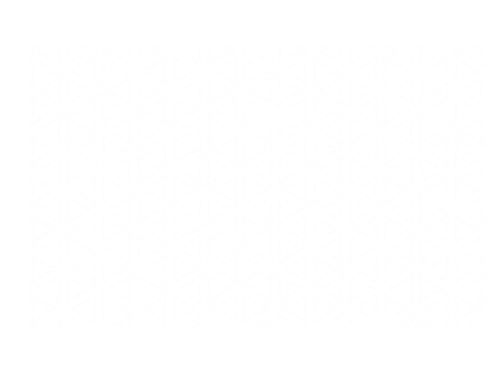 Sichtschutzfolie in Musselinglas Optik mit Lebensblume in 5 cm