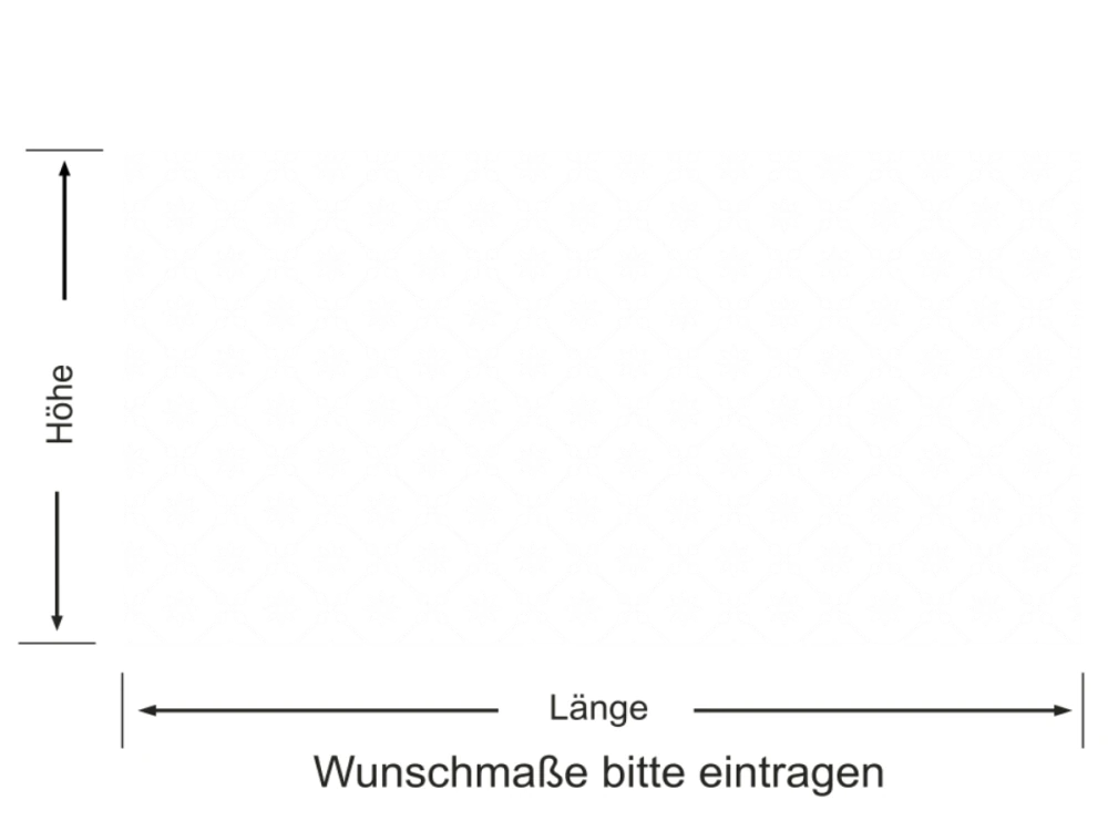 Fensterfolie Musselin Optik 5 cm - Ansicht Farbauswahl