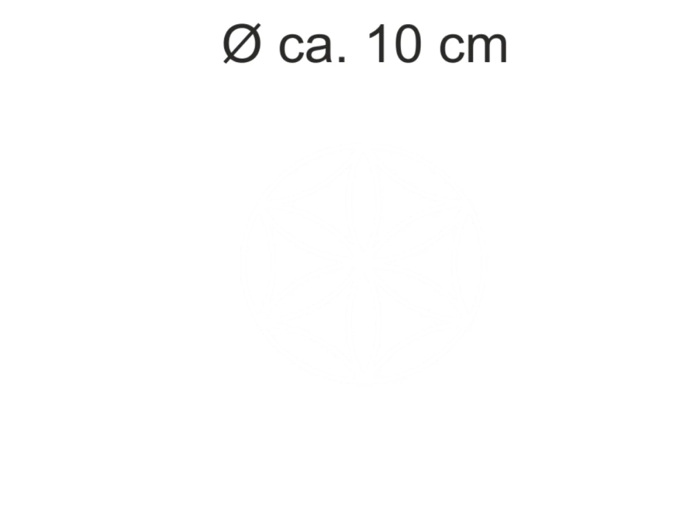 Sichtschutzfolie in Musselinglas Optik mit Lebensblume in 10 cm