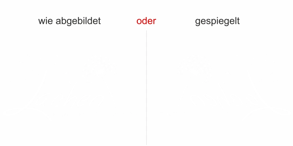 Fenstertattoo Wer den Tag mit einem Lachen beginnt - Ansicht Farbauswahl