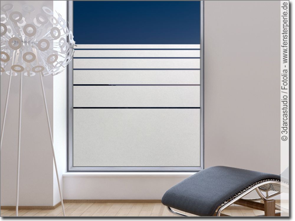 Fensterfolie mit verspielten Streifen - Sichtschutz G702 – Grafolex