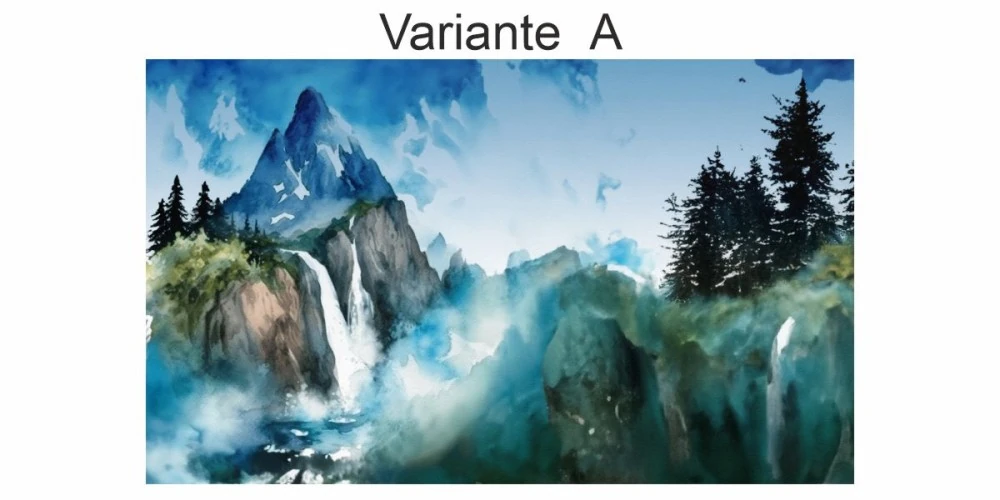 Fotofolie Gebirge Aquarell (7 Varianten)