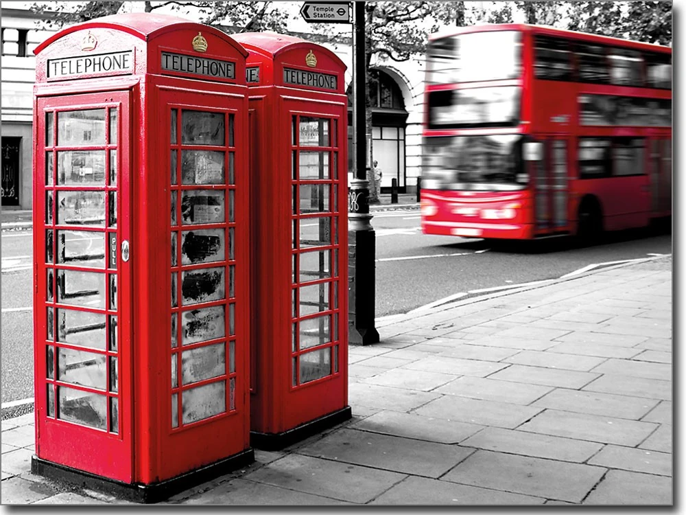 Klebefolie London Telefonzelle