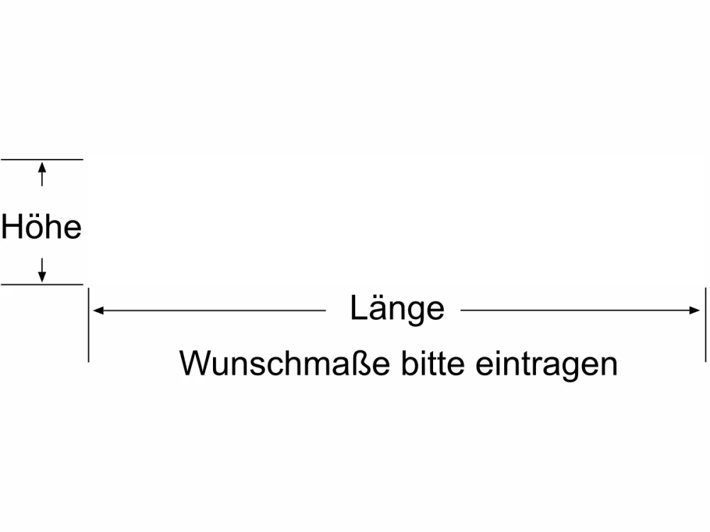 Glas Durchlaufschutz Balken - Ansicht Farbauswahl Glas Durchlaufschutz Balken - Ansicht Farbauswahl