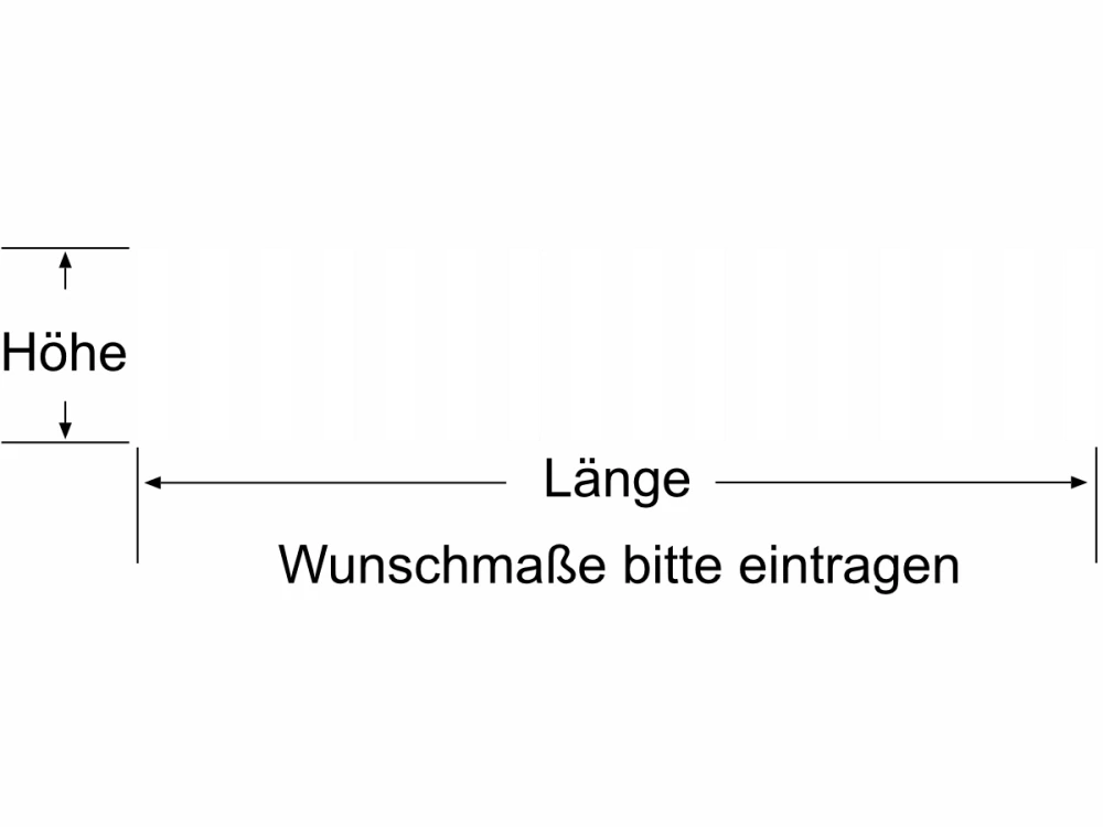 Durchlaufschutz für Glas mit schmalen vertikalen Streifen - Ansicht Farbauswahl Durchlaufschutz für Glas mit schmalen vertikalen Streifen - Ansicht Farbauswahl