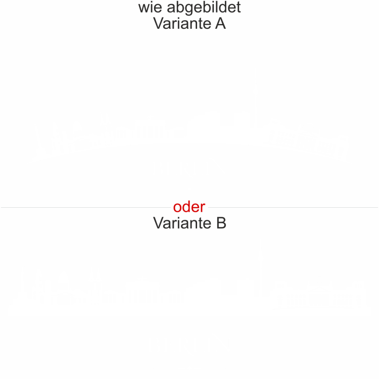 Aufkleber für Glas Skyline von Berlin - Ansicht Ausrichtung mit Farbauswahl und Variante Aufkleber für Glas Skyline von Berlin - Ansicht Ausrichtung mit Farbauswahl und Variante