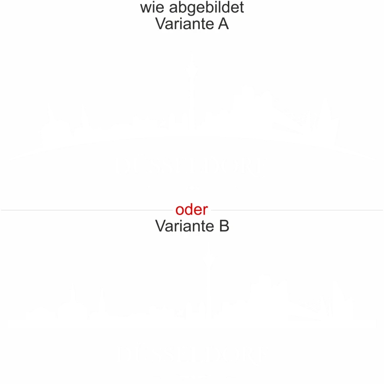 Glastattoo Düsseldorf - Ansicht Ausrichtung mit Farbauswahl und Variante Glastattoo Düsseldorf - Ansicht Ausrichtung mit Farbauswahl und Variante