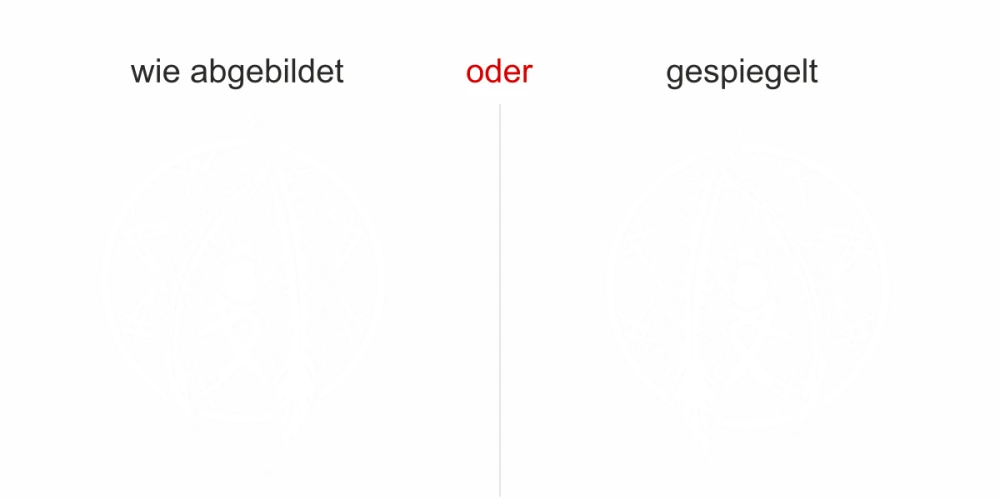 Glasdekor Traumfänger - Ansicht Farbauswahl