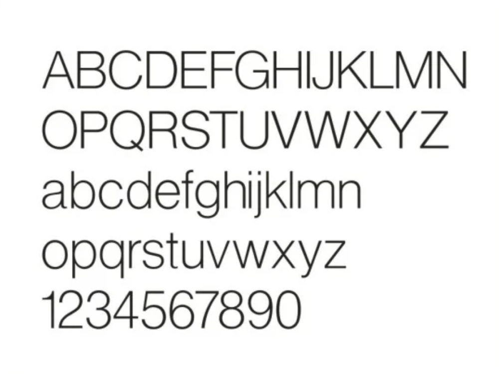 Sichtschutzfolie Gedeck mit Wunschtext - Ansicht Alphabet