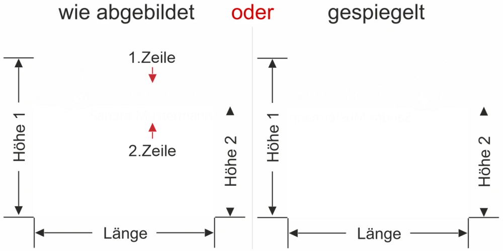 Glasdekorfolie Tierarztpraxis - Ansicht Farbauswahl