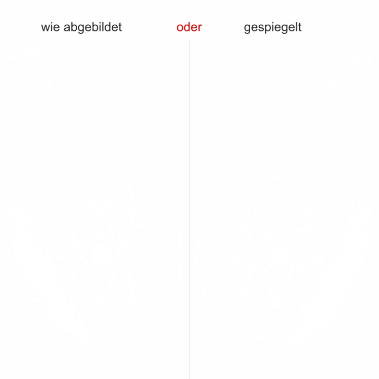 Glasdekorfolie Traumfänger mit Feder - Ansicht Farbauswahl