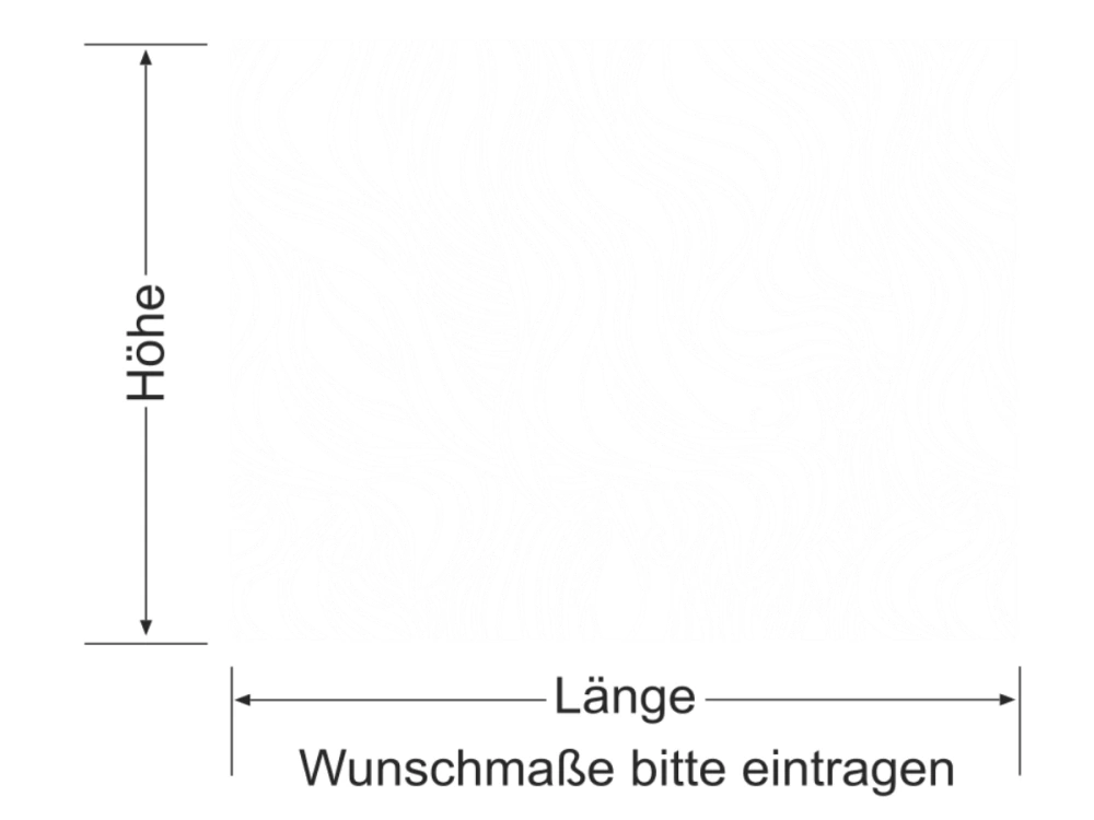 Milchglasfolie mit Wellenmuster