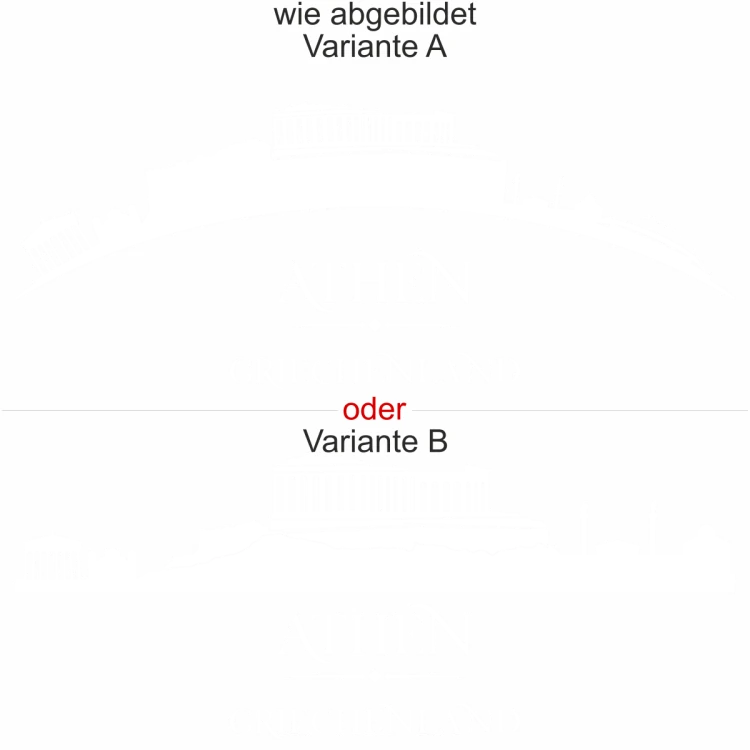 glasdesign-athen - Ansicht Ausrichtung mit Farbauswahl und Variante