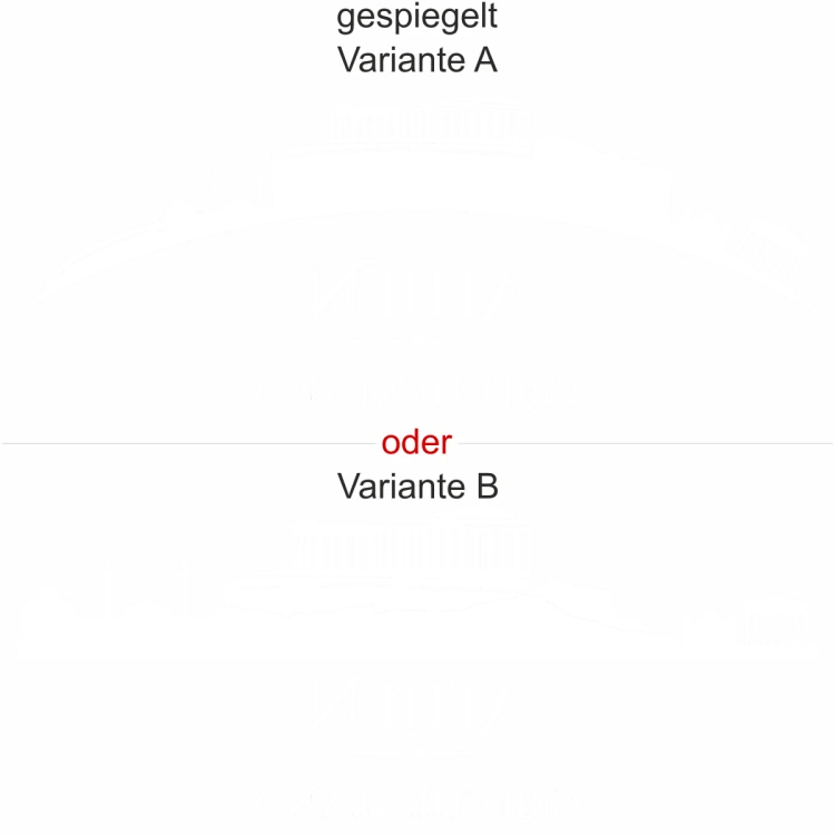 glasdesign-athen - Ansicht Ausrichtung mit Farbauswahl und Variante
