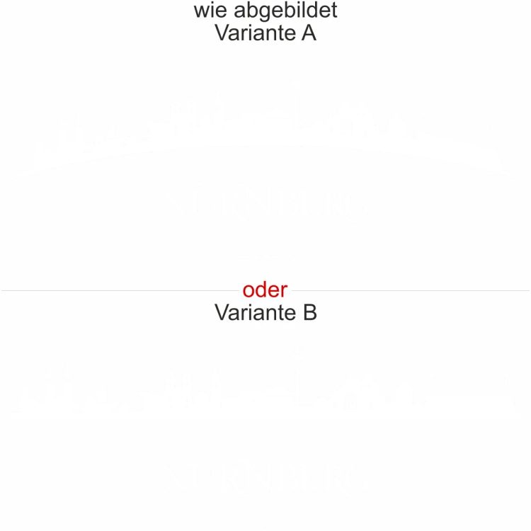 Glassticker Nürnberg - Ansicht Farbauswahl