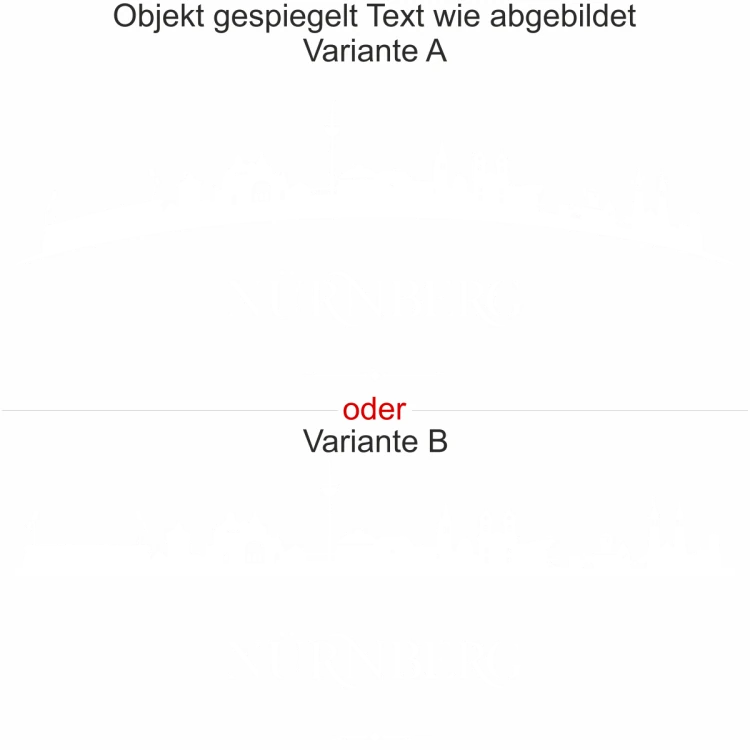 Glassticker Nürnberg - Ansicht Farbauswahl