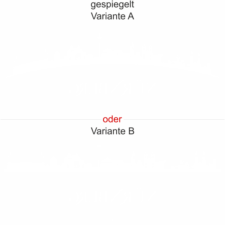 Glassticker Nürnberg - Ansicht Farbauswahl