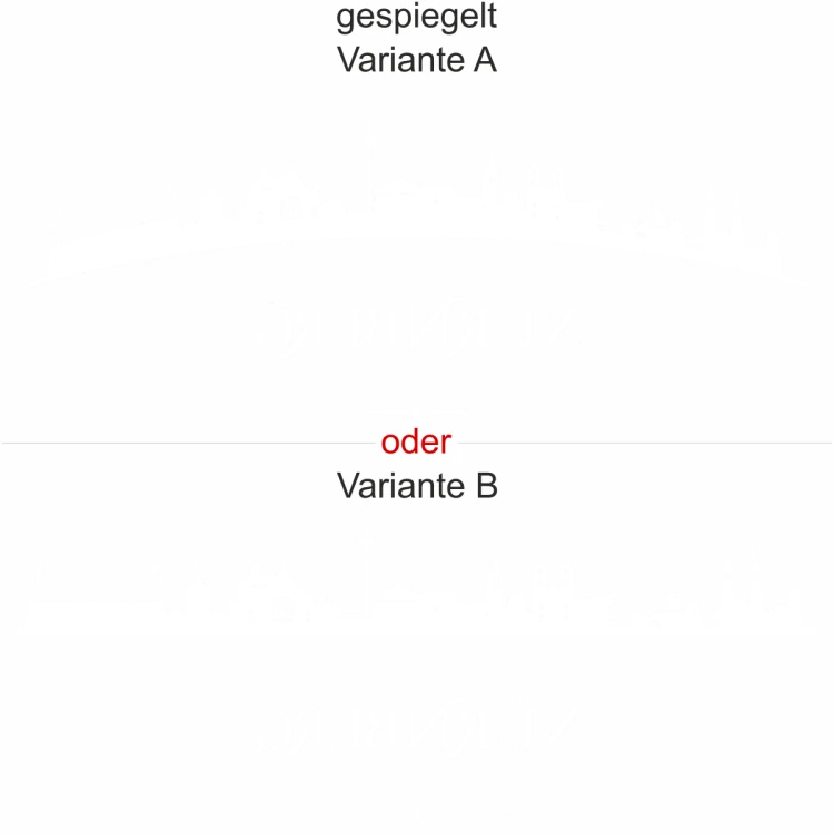 Glassticker Nürnberg - Ansicht Farbauswahl