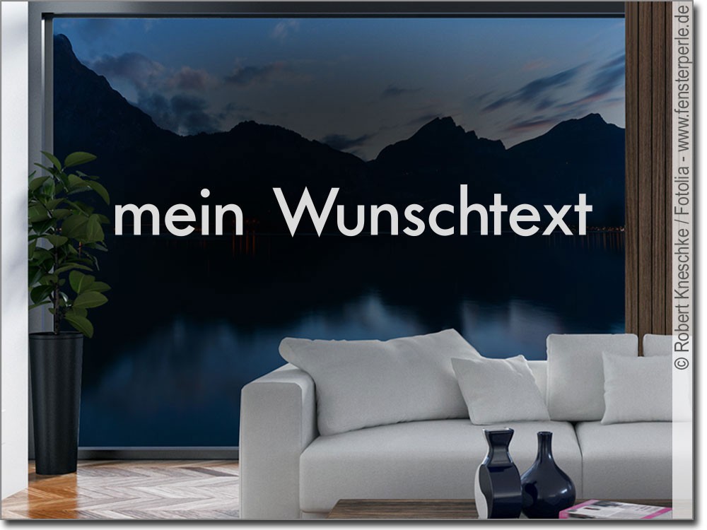 Glasfolie Wunschtext Glasfolie Wunschtext