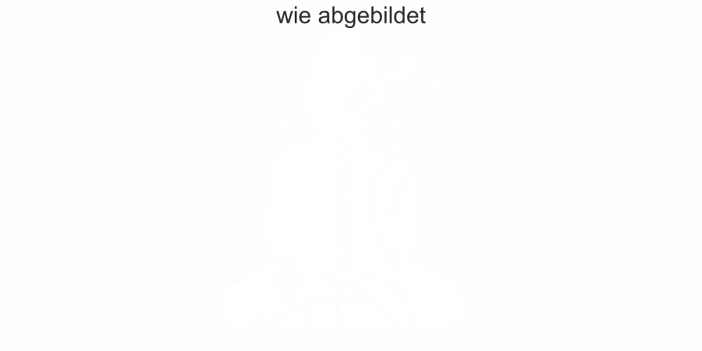 Fensteraufkleber Wellness Buddha - Ansicht Ausrichtung mit Farbauswahl Vorschlag 1