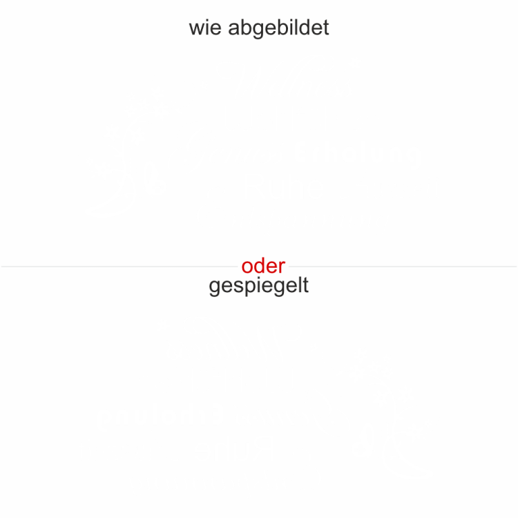 Glassticker Wellness - Ansicht Ausrichtung mit Farbauswahl