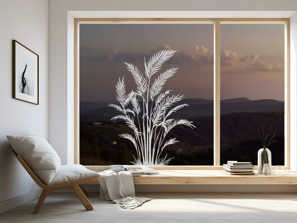 Glastattoo Areca Palme Silhouette