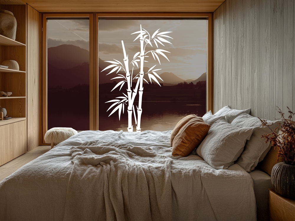 Glastattoo Bambusmotiv - Ansicht Farbauswahl