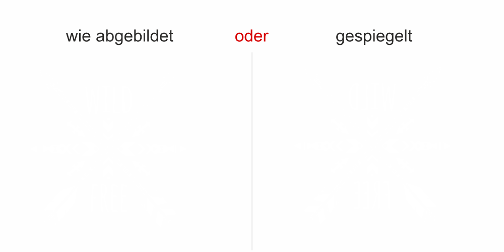 Glastattoo Boho Stil - Ansicht Farbauswahl