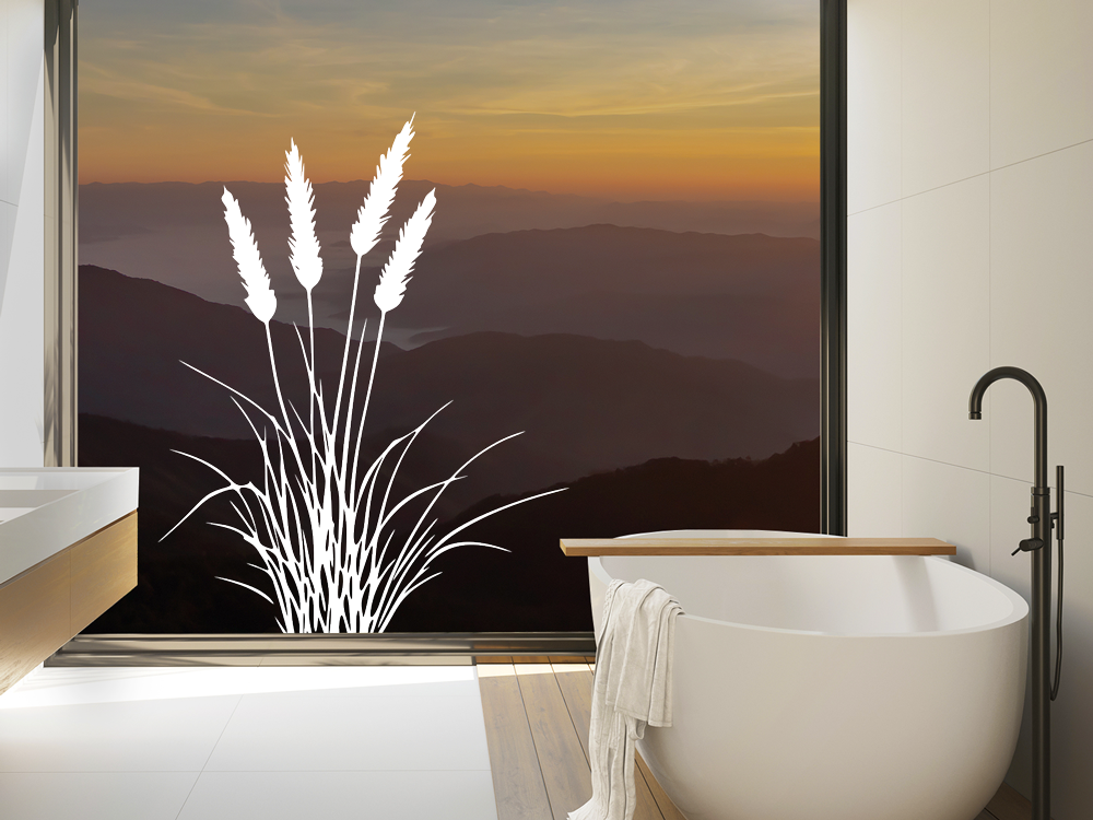 Glastattoo Grasmotiv - Ansicht Farbauswahl