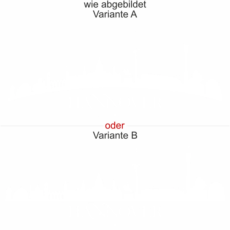 Glastattoo Hannover - Ansicht Ausrichtung mit Farbauswahl und Variante