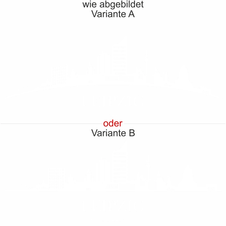Glastattoo Leipzig - Ansicht Ausrichtung mit Farbauswahl und Variante
