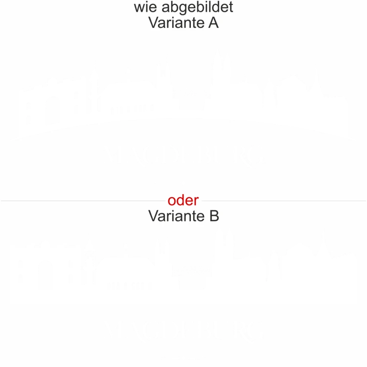Glastattoo Magdeburg - Ansicht Ausrichtung mit Farbauswahl und Variante