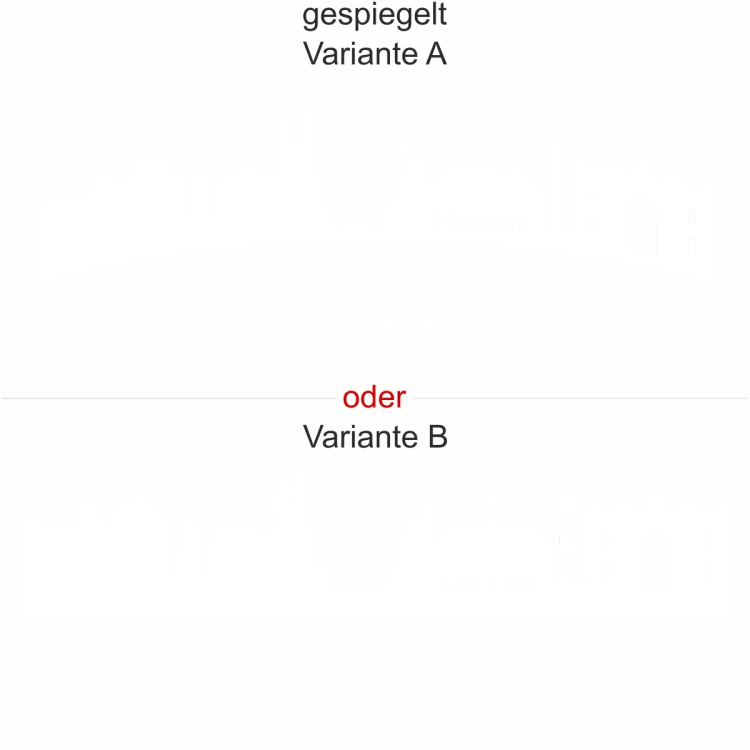 Glastattoo Magdeburg - Ansicht Ausrichtung mit Farbauswahl und Variante