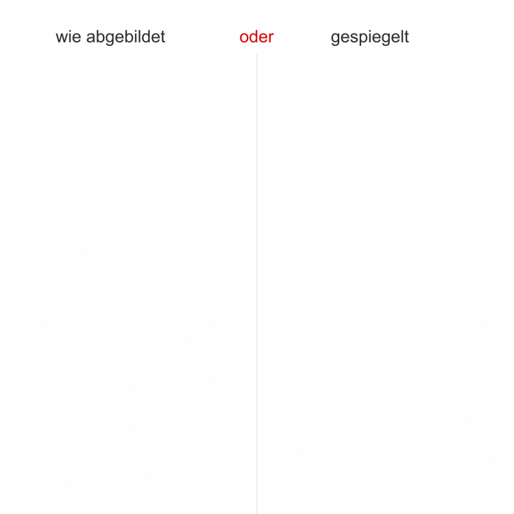 Glastattoo Wiesengras - Ansicht Ausrichtung mit Farbauswahl