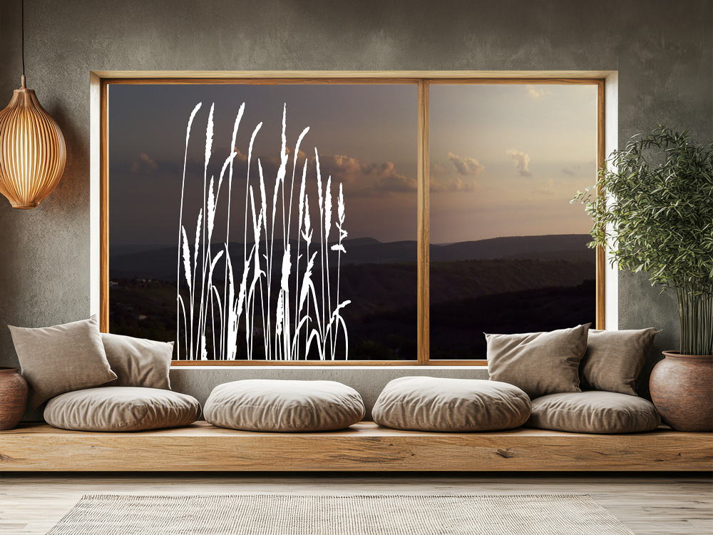 Glastattoo Wiesengras - Ansicht Farbauswahl