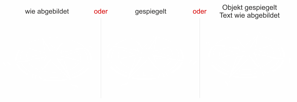 Glasdekor Windrose - Ansicht Farbauswahl