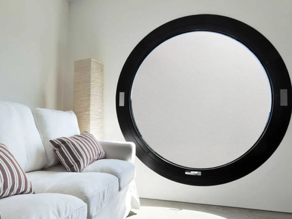 Glastür Runde Sichtschutzfolie