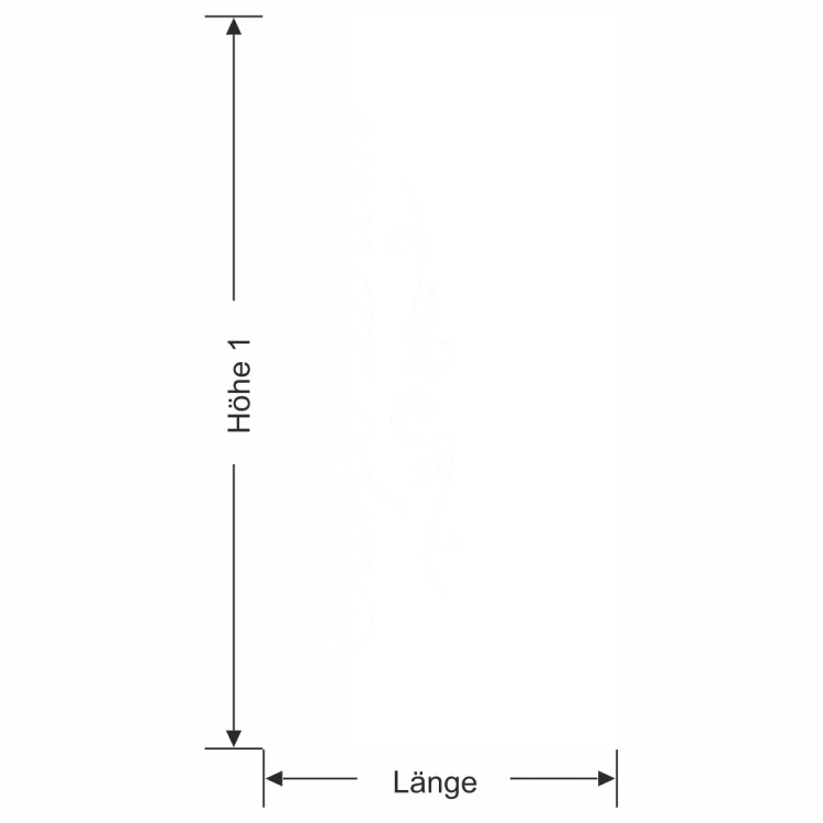 Glastür Sichtschutzfolie Carpe Diem - Ansicht Ausrichtung und Farbauswahl