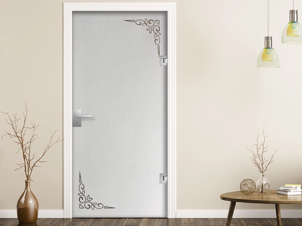 Milchglasfolie Ecken