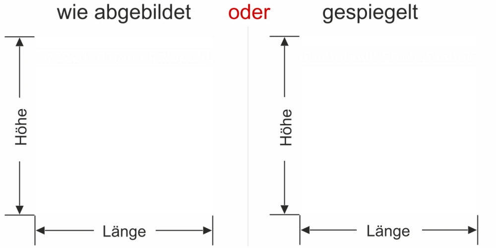 Glastür Sichtschutzfolie Mäanderband