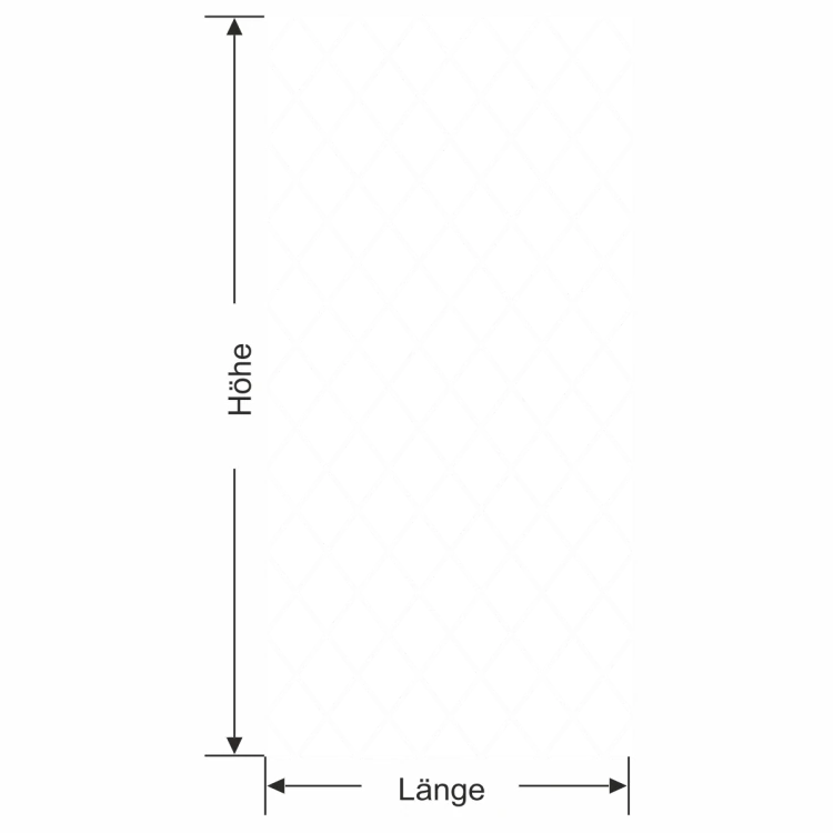 Glastür Sichtschutzfolie Rauten