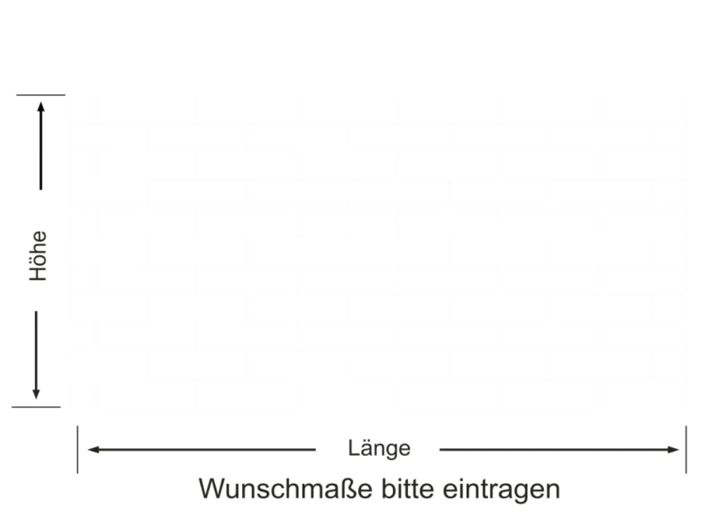 Glastür Sichtschutzfolie Steinmauer
