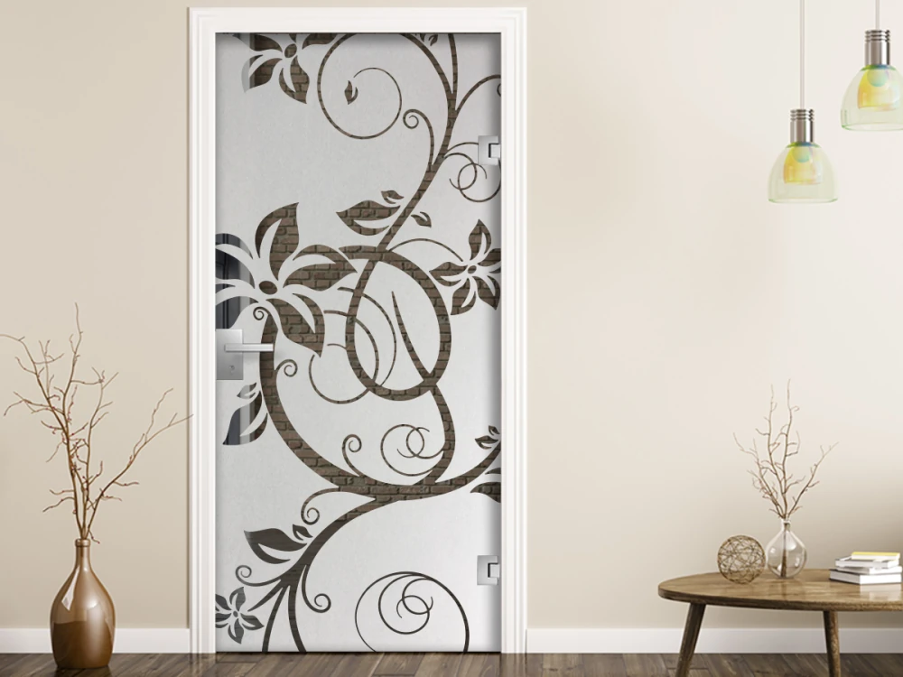 Glastür Sichtschutzfolie Traumland