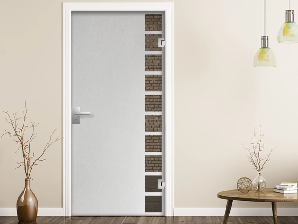 Glastür Sichtschutzfolie Vierecke